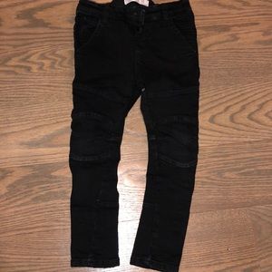 Zara baby boy Moto black skinny jeans